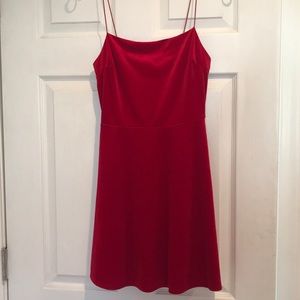 Red Velvet Party Dress
